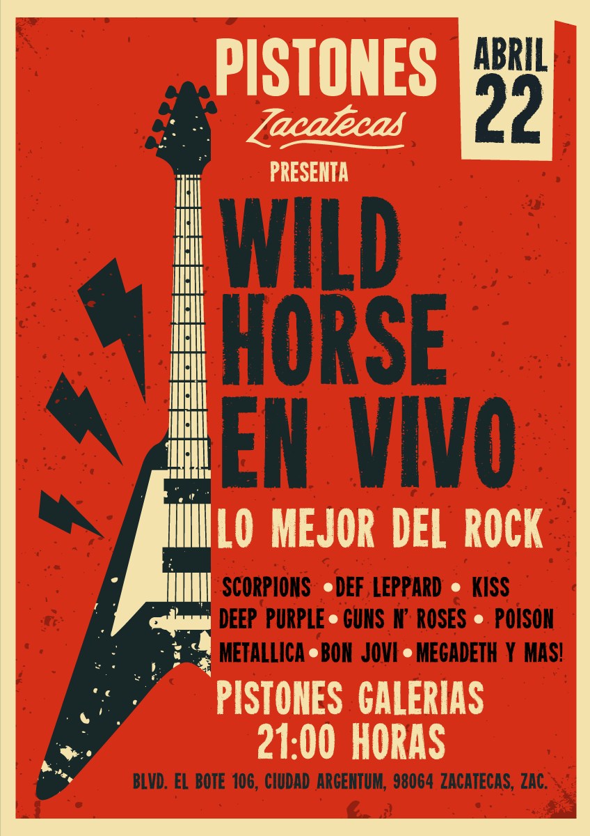 concierto rock pistones zacatecas